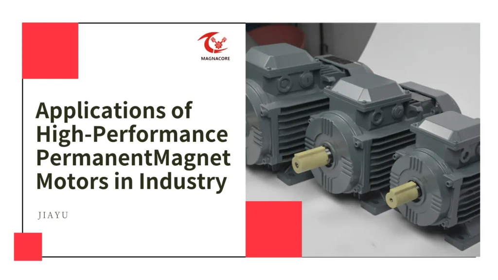 Applications of High-Performance Permanent Magnet Motors in Industry