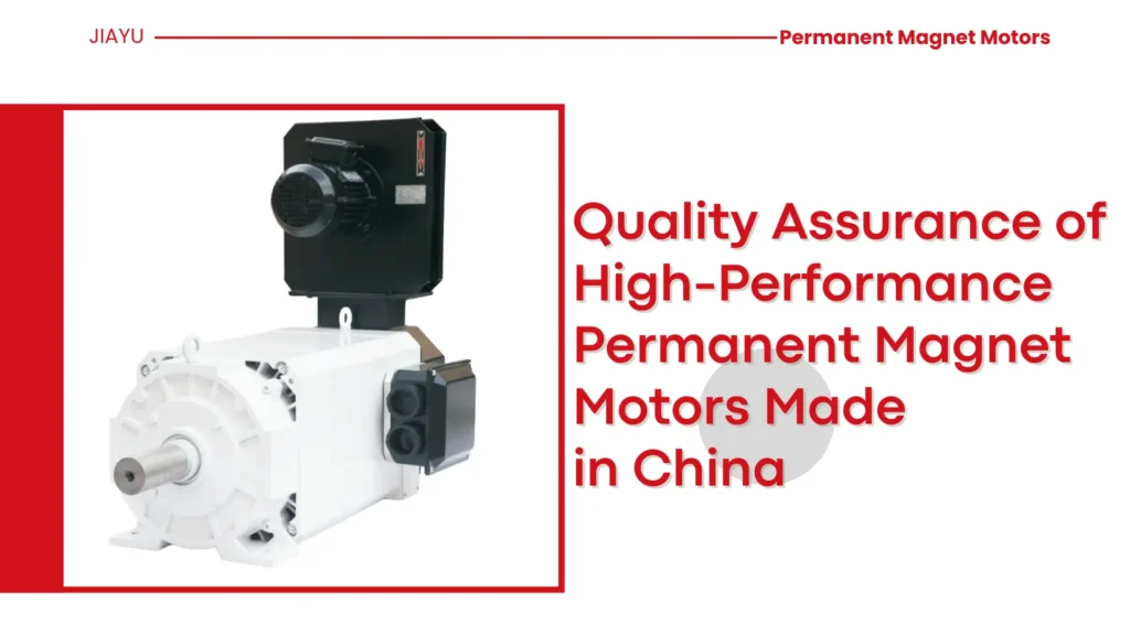 Quality Assurance of High-Performance Permanent Magnet Motors Made in China