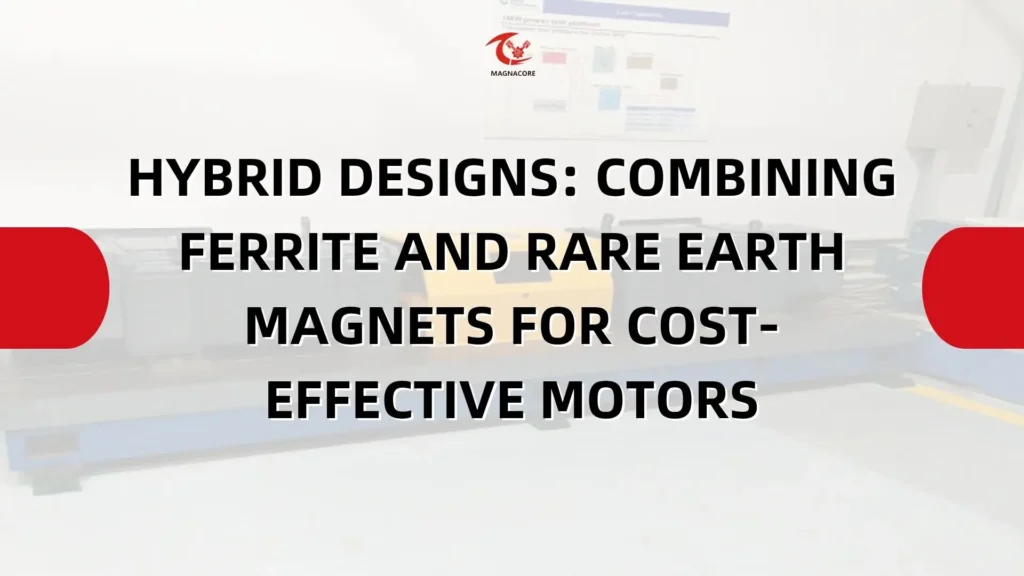 Hybrid Designs Combining Ferrite and Rare Earth Magnets for Cost-Effective Motors