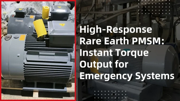 High-Response Rare Earth PMSM Instant Torque Output for Emergency Systems​