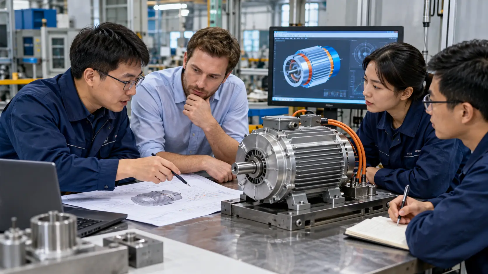 Discuss Permanent Magnet Motor Test Requirements With Hiest process in progress